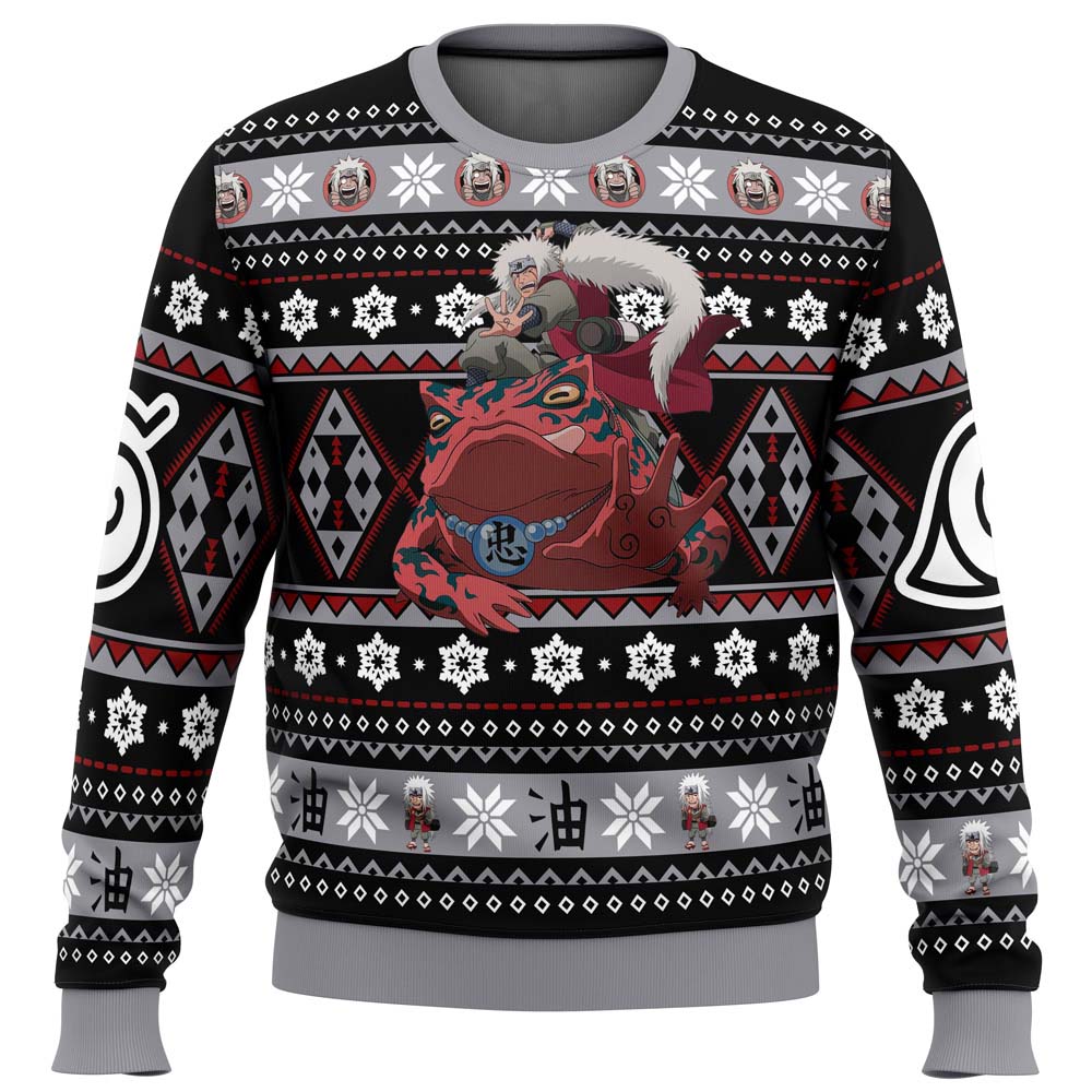 Christmas Jiraiya Naruto Ugly Christmas Sweater - 6XL