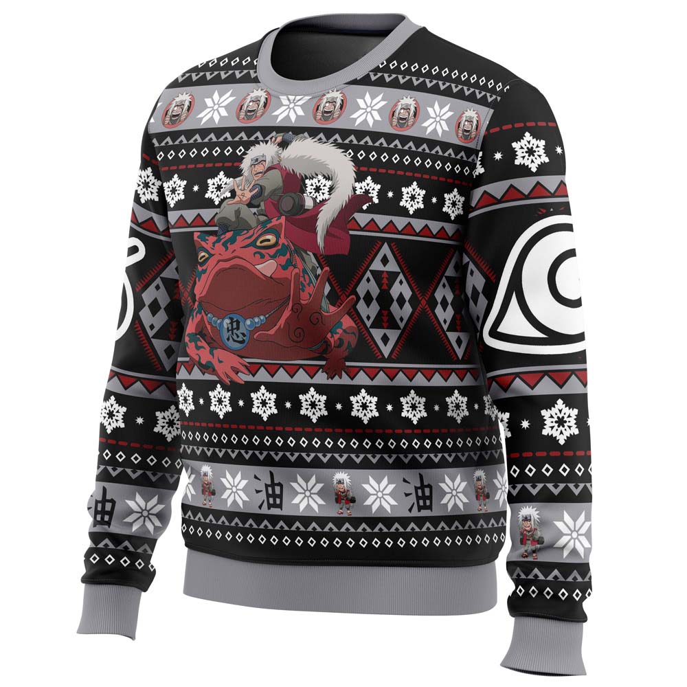 Christmas Jiraiya Naruto Ugly Christmas Sweater - 3XL