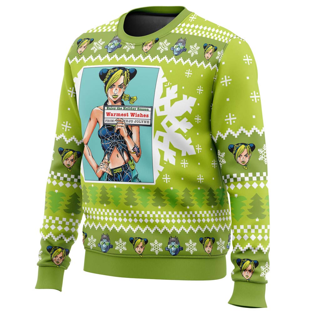Christmas Jolyne Cujoh Jojo’s Bizarre Adventure Christmas Sweater - 3XL