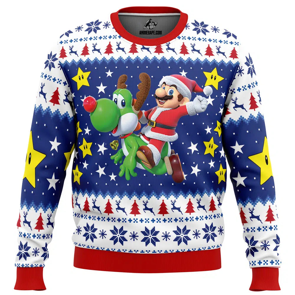 Christmas Odyssey Super Mario Bros. Ugly Christmas Sweater - 6XL
