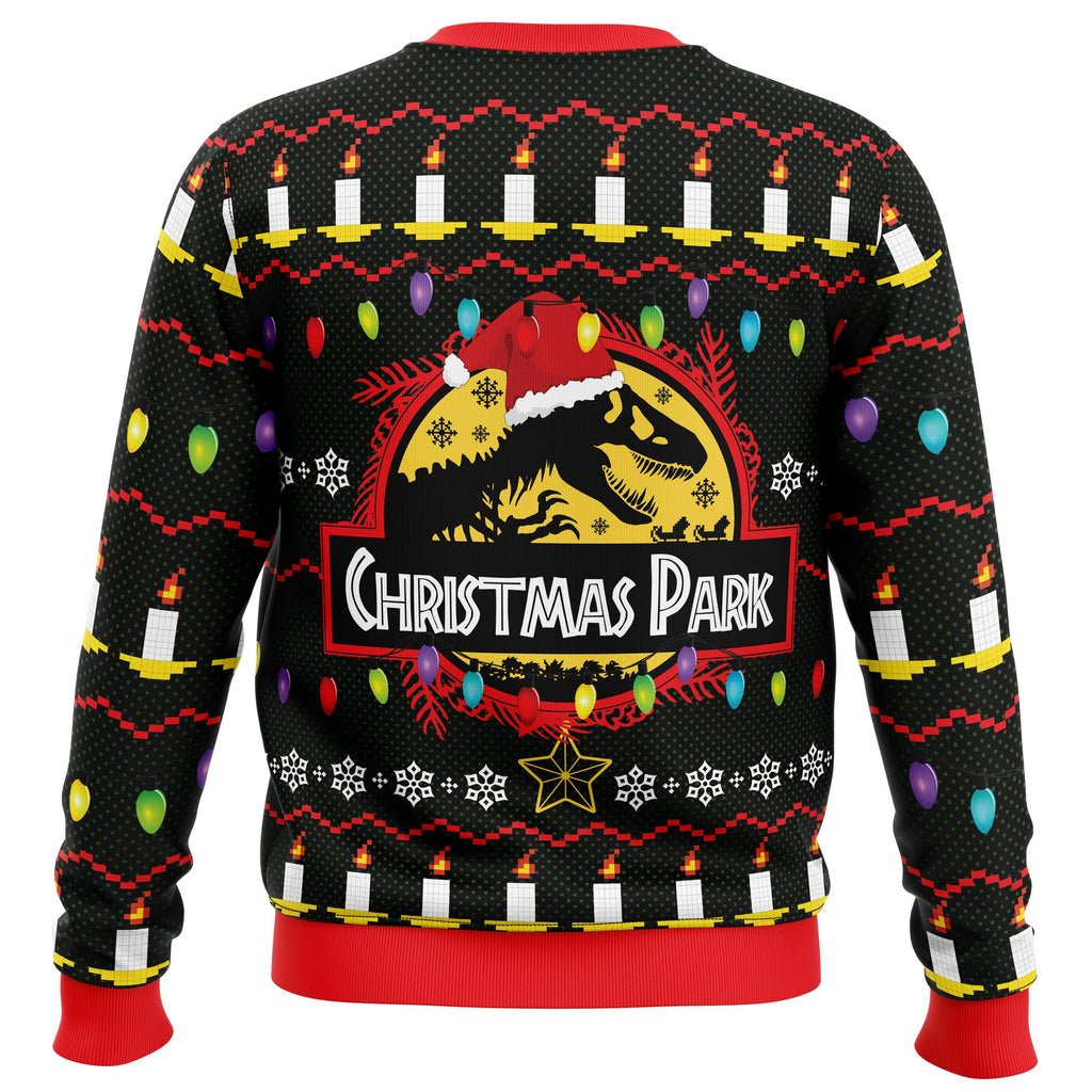 Christmas Park Jurassic Park Ugly Christmas Sweater - 5XL