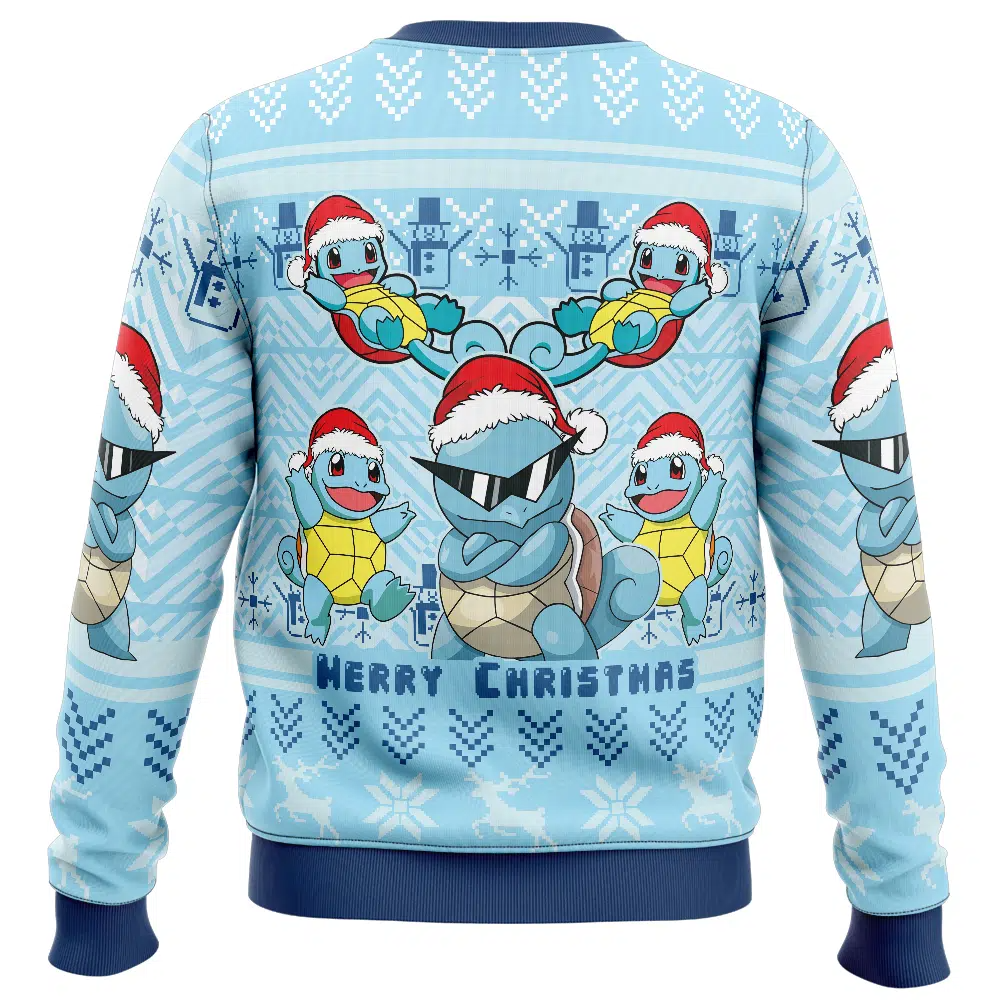 Christmas Squirtle Pokemon Ugly Christmas Sweater - 5XL
