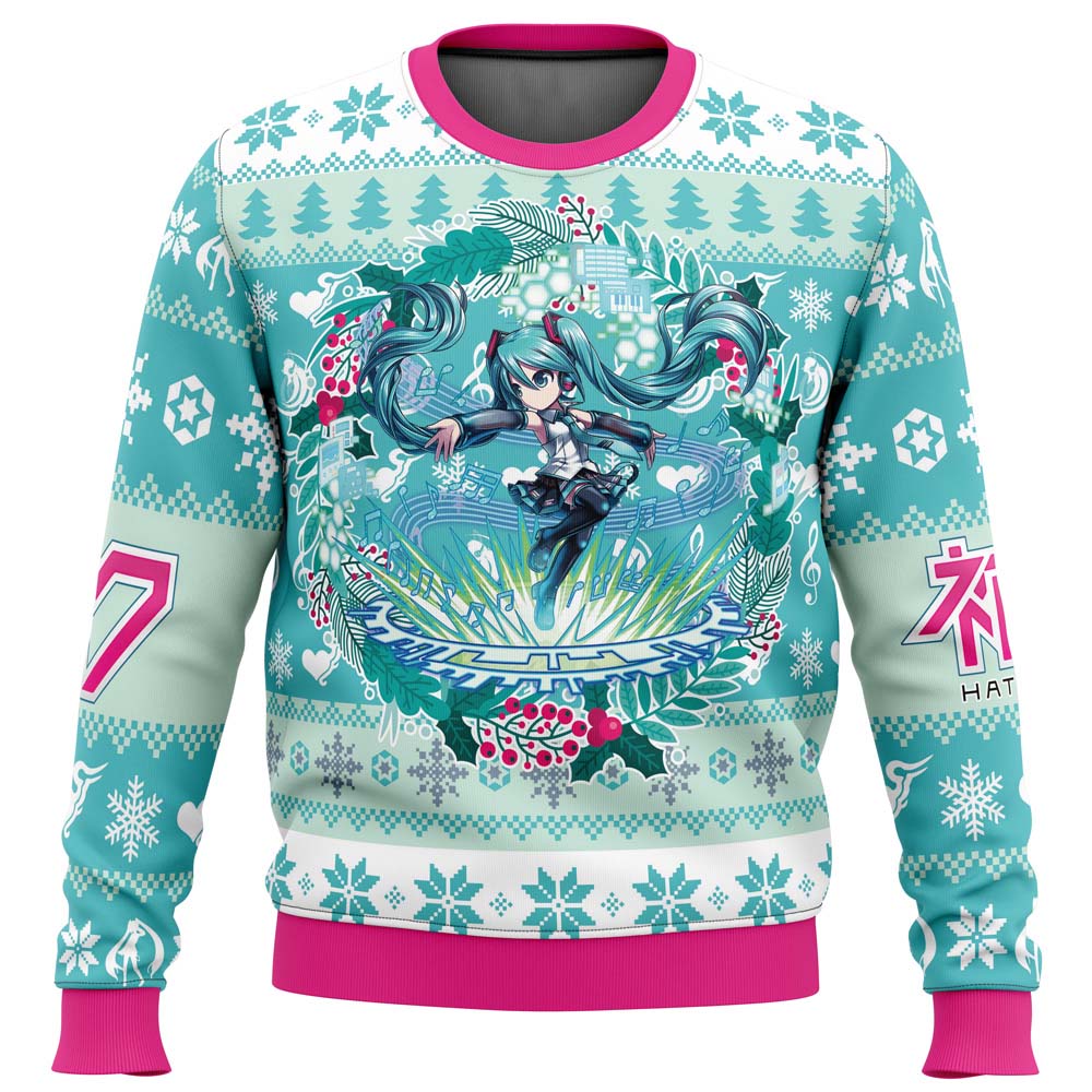 Christmas Symphony Hatsune Miku Ugly Christmas Sweater - 6XL