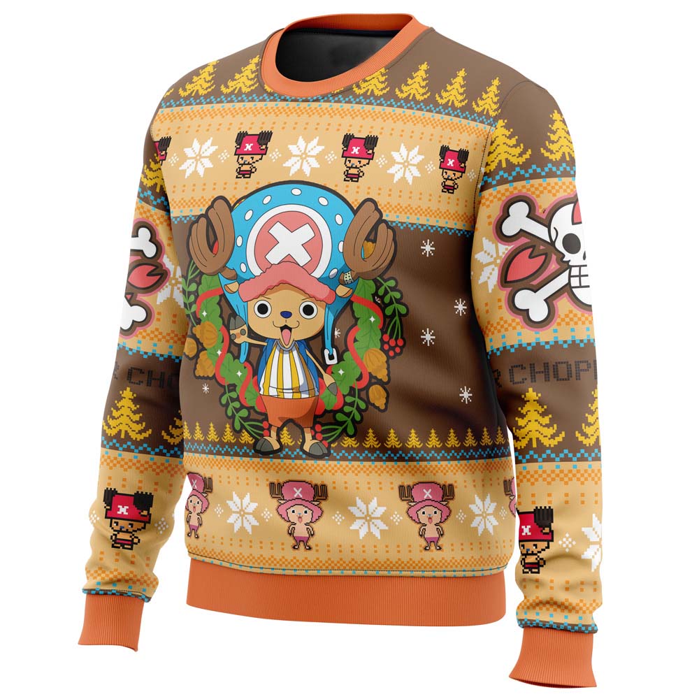 Christmas Tony Chopper One Piece Ugly Christmas Sweater - 4XL