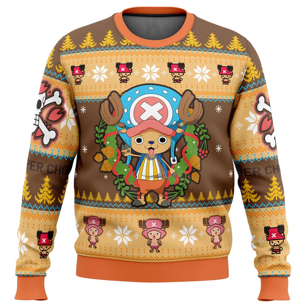 Christmas Tony Chopper One Piece Ugly Christmas Sweater - 3XL