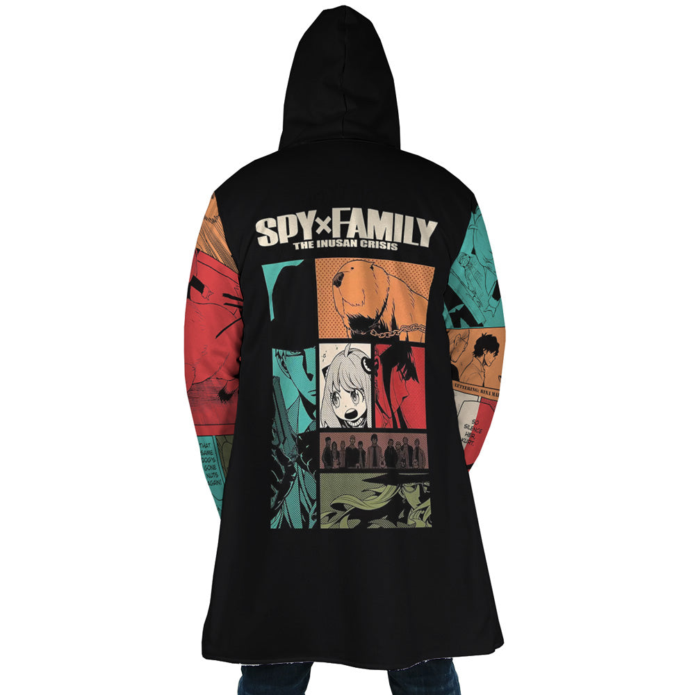 Comic Panel Spy x Family Hooded Cloak Coat - XL