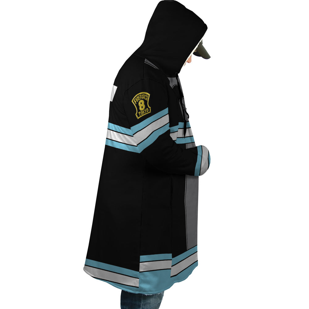 Company 8 Fire Force Hooded Cloak Coat - M
