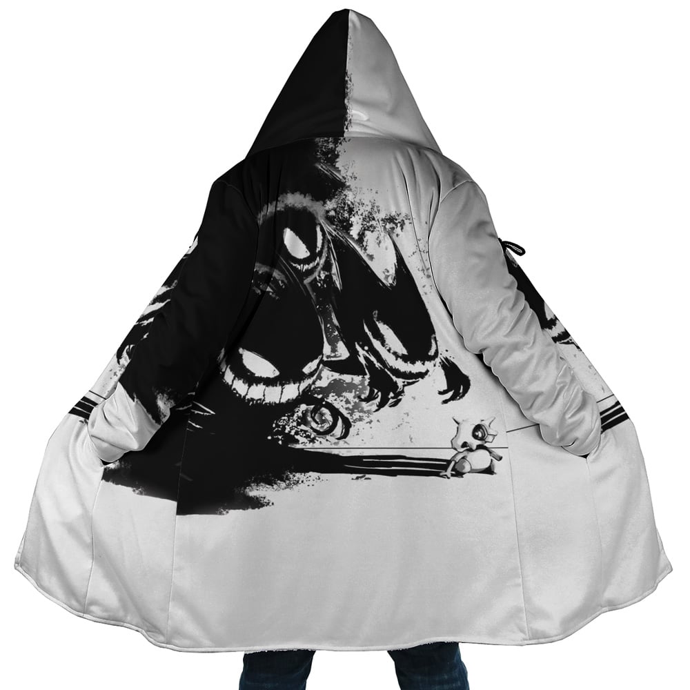 Cubone and the Ghosts Pokemon Hooded Cloak Coat - 5XL
