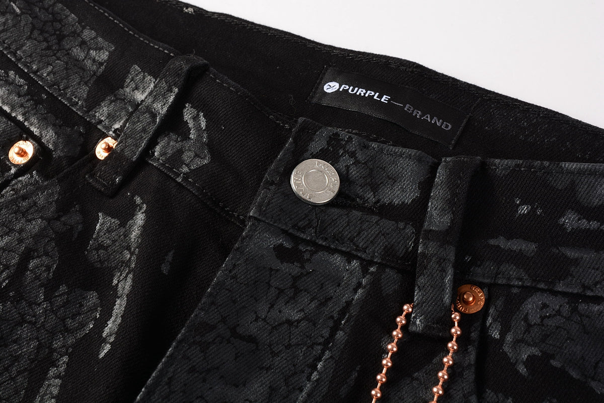 Jeans Coating Texture Personalized Fashion Trend High quality pants 9026