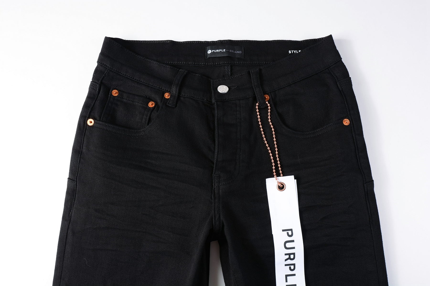 Men Streetwear Skinny Jeans Black Wash with Clean Minimalist Style 9023