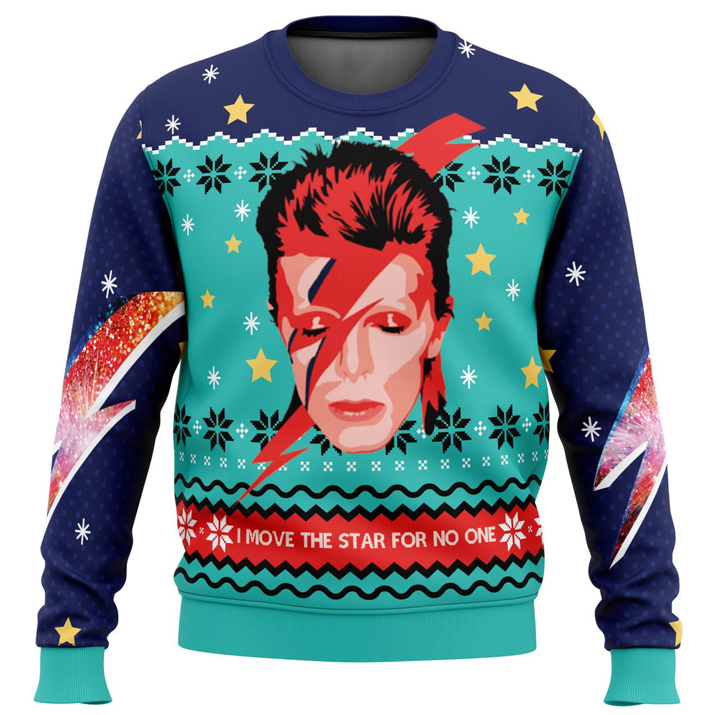 David Bowie Ugly Christmas Sweater - 4XL