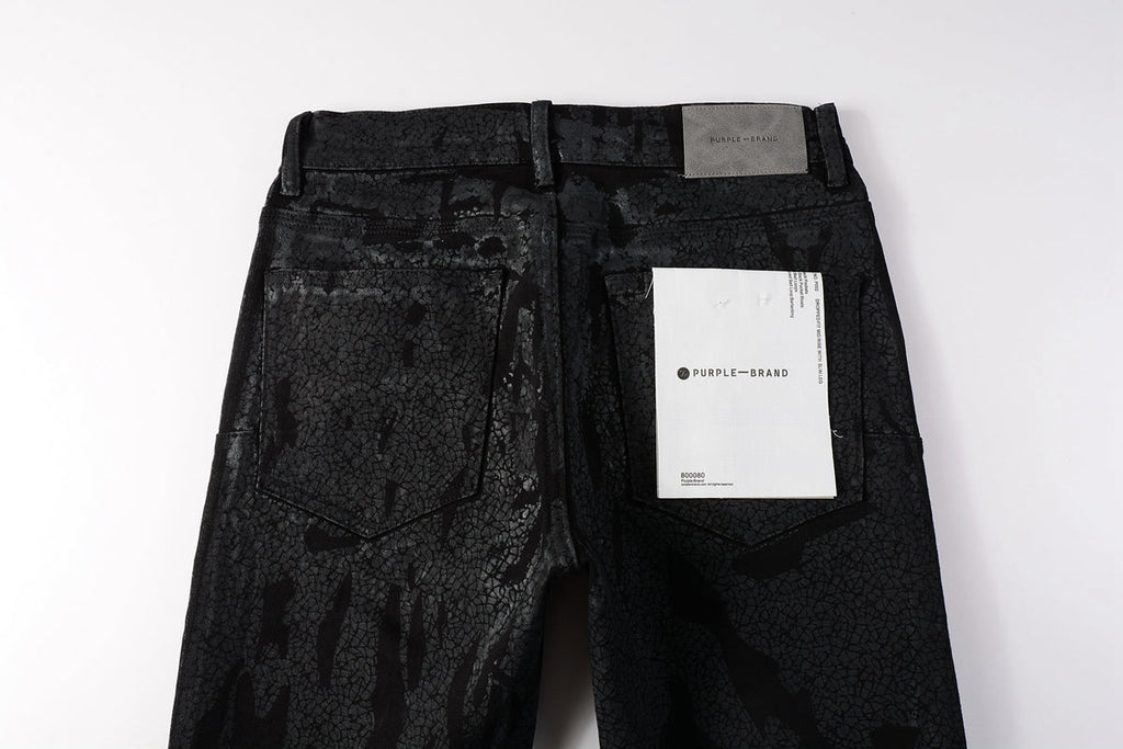 Jeans Coating Texture Personalized Fashion Trend High quality pants 9026