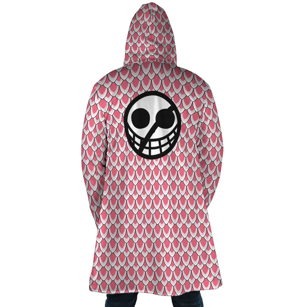 Donquixote Pirates Doflamingo One Piece Hooded Cloak Coats - XL