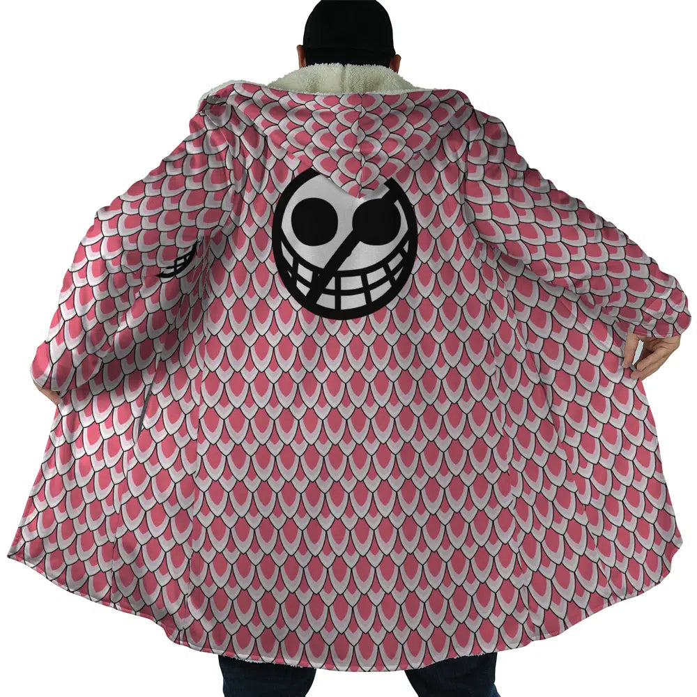 Donquixote Pirates Doflamingo One Piece Hooded Cloak Coats - 2XL