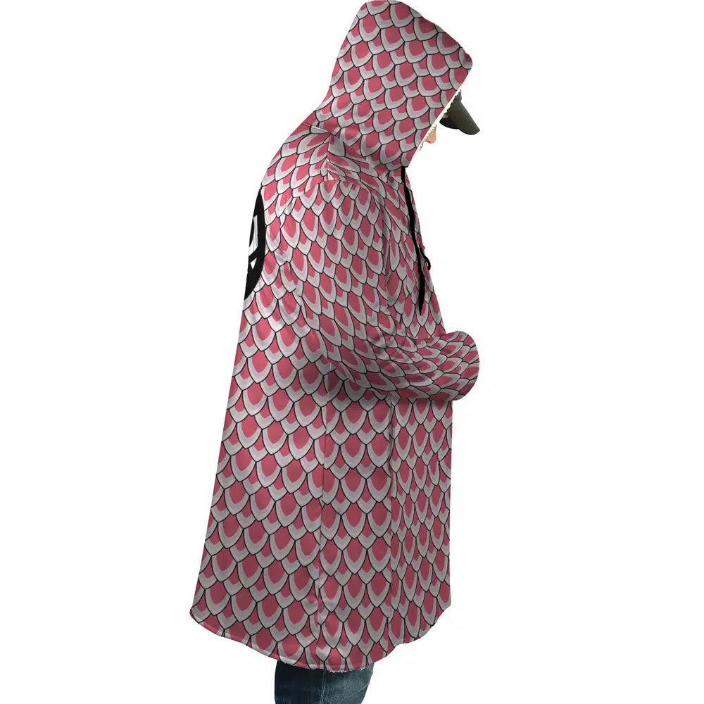 Donquixote Pirates Doflamingo One Piece Hooded Cloak Coats - M