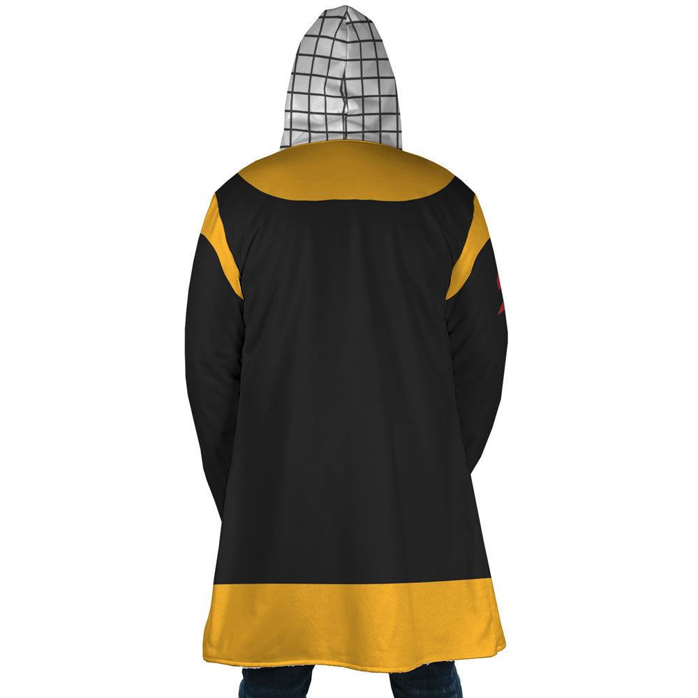 Dragneel Natsu Fairy Tail Hooded Cloak Coat - M