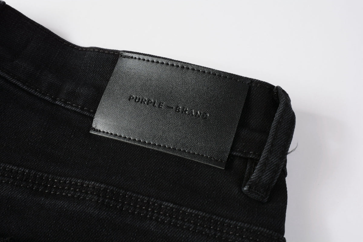 Men Distressed Black Skinny Jeans with Heavy Ripped Design and Grunge Streetwear Vibe 9108