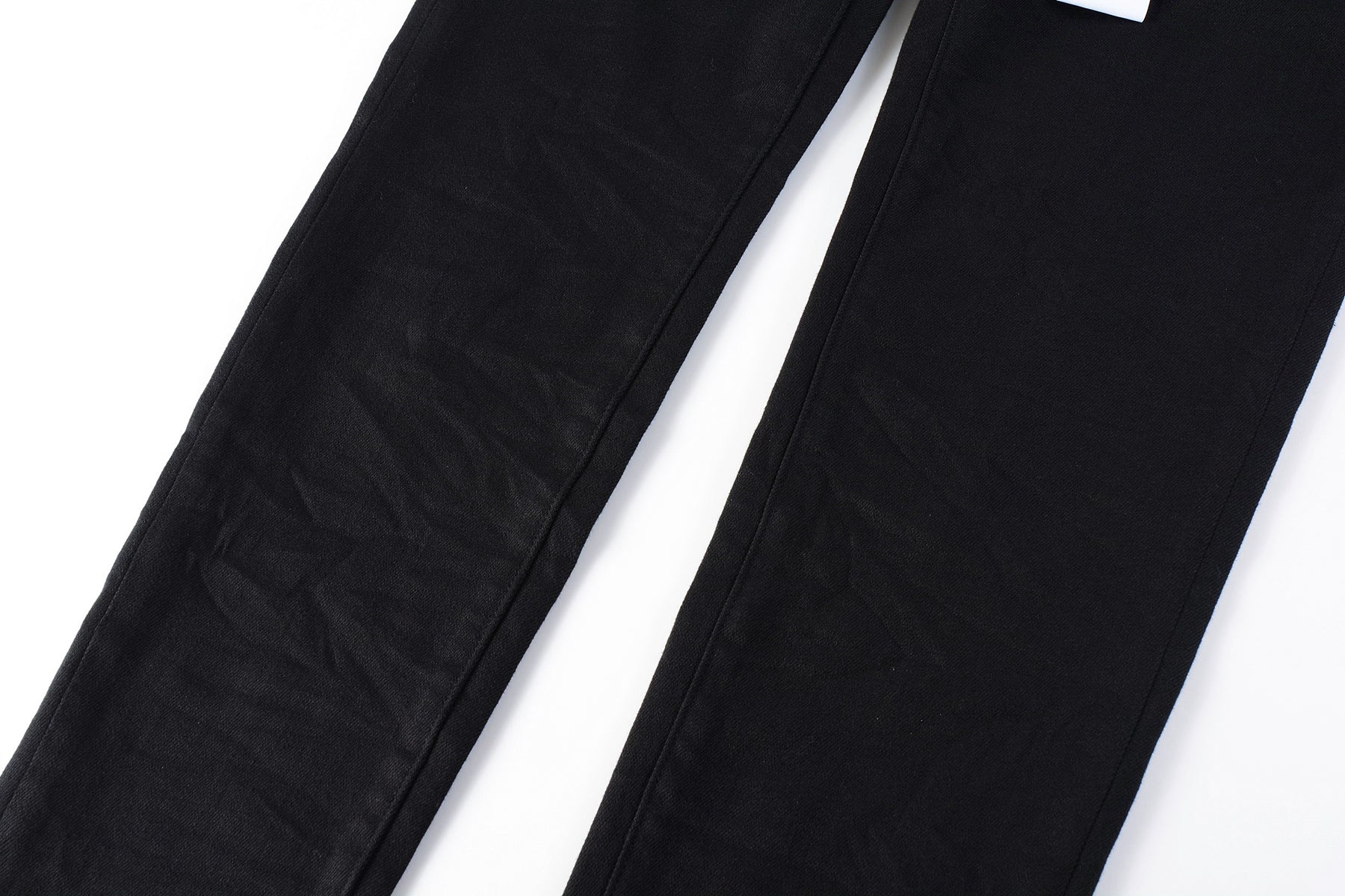 Men Streetwear Skinny Jeans Black Wash with Clean Minimalist Style 9023