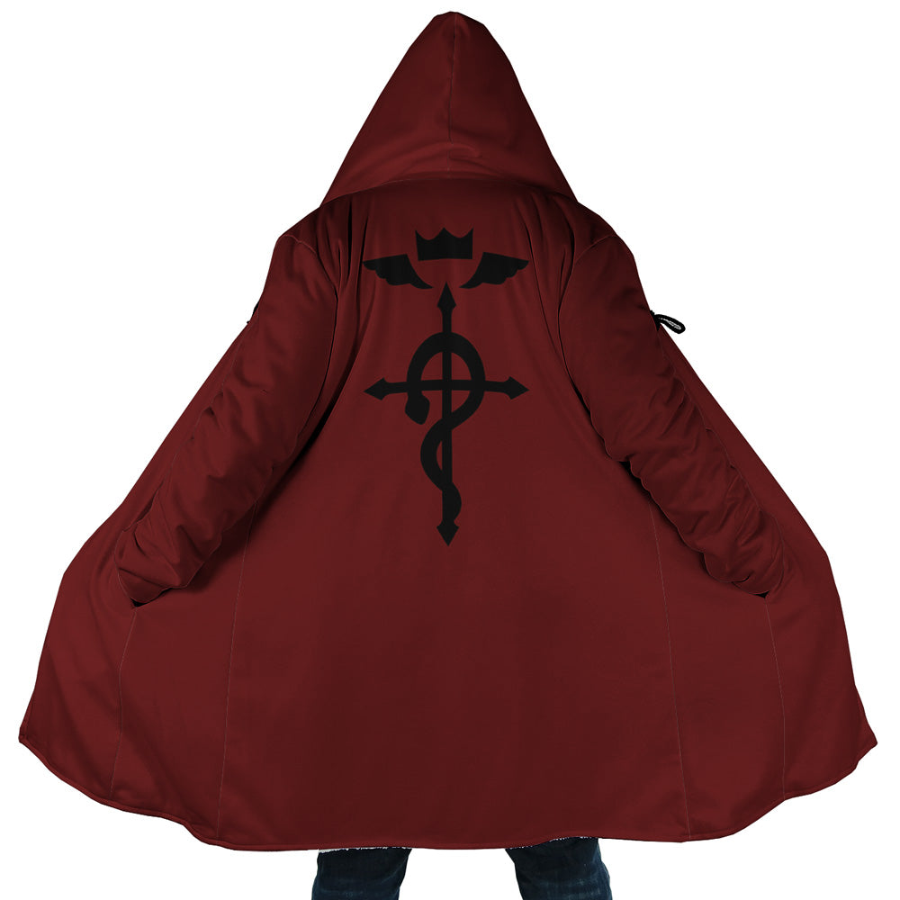 Edward Elric Fullmetal Alchemist Hooded Cloak Coat - 5XL