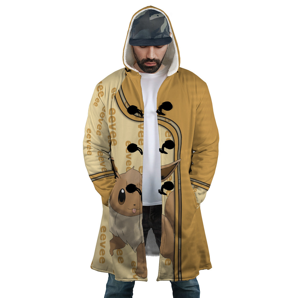Pokemon Eevee Hooded Cloak Coat - L
