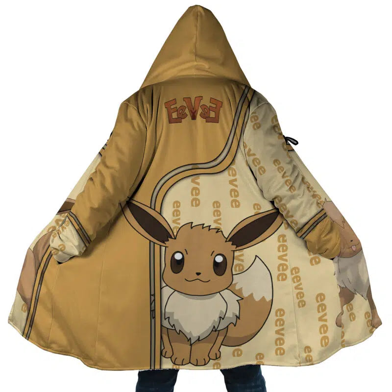 Pokemon Eevee Hooded Cloak Coat - 3XL