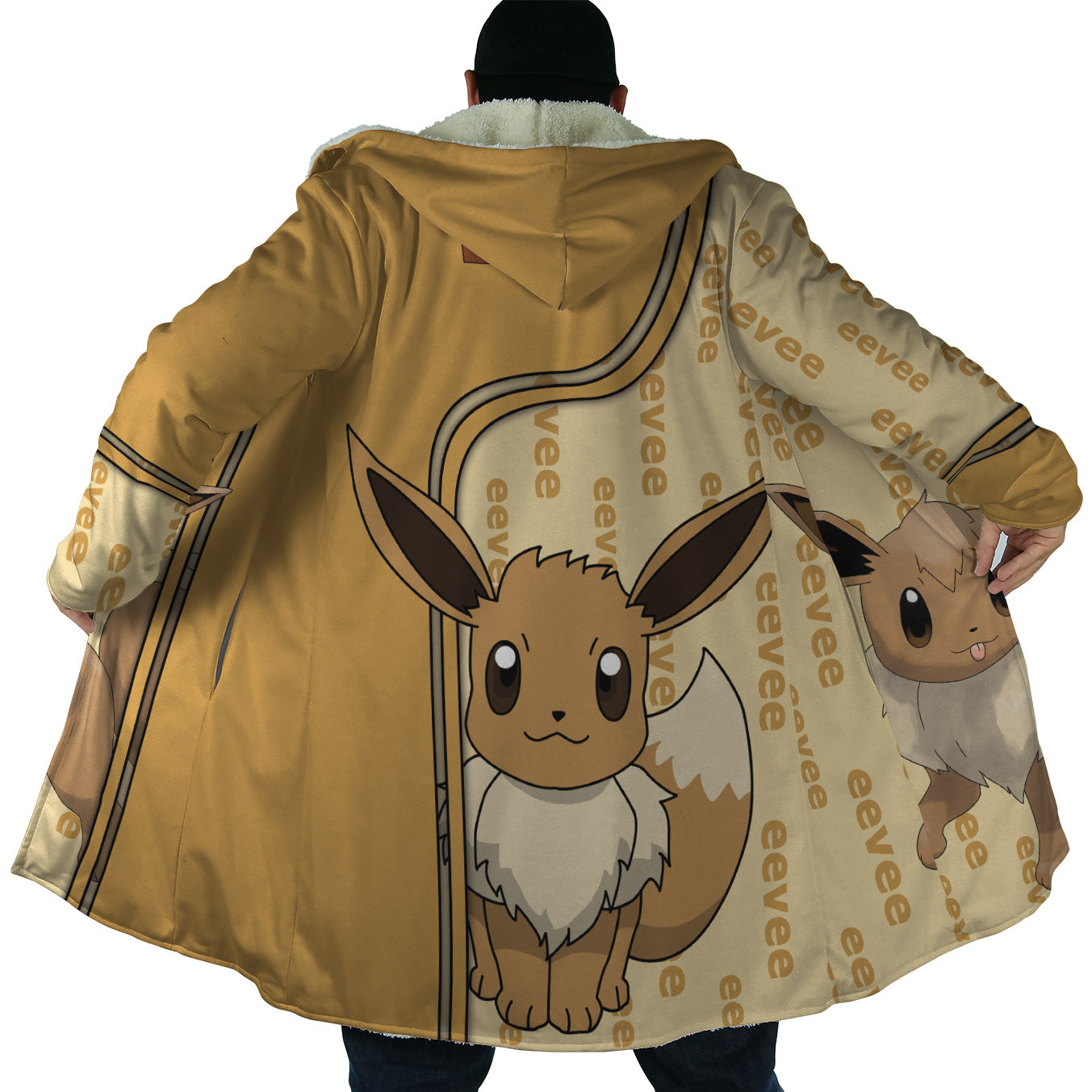 Pokemon Eevee Hooded Cloak Coat - M