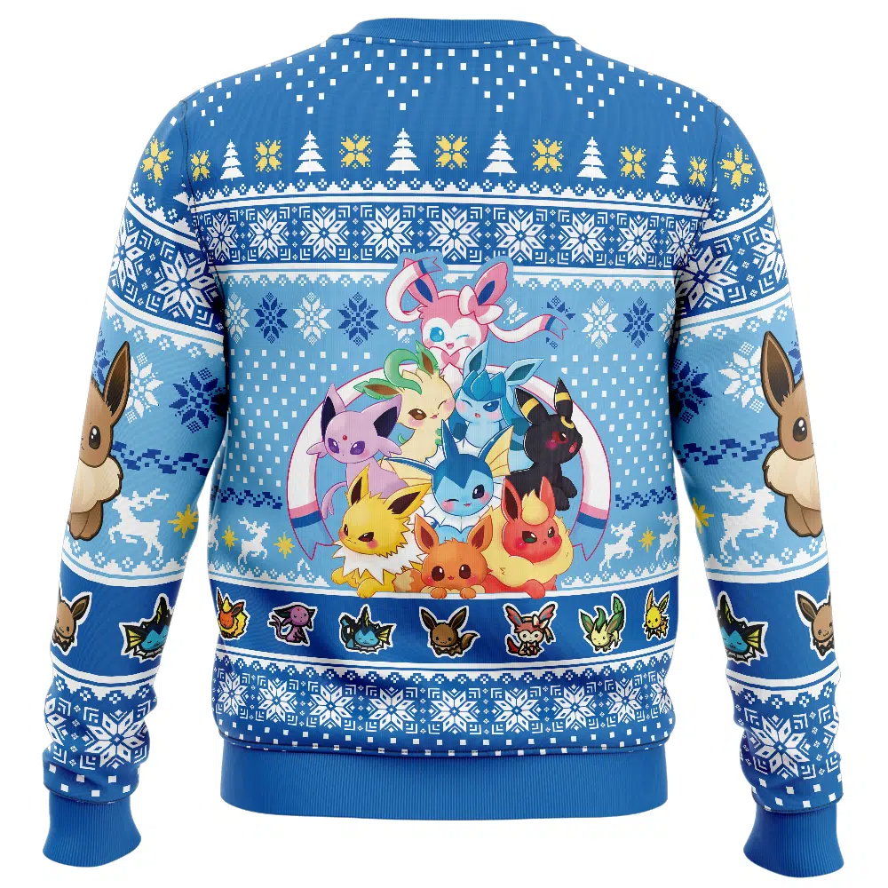 Eeveelution Pokemon Ugly Christmas Sweater - 5XL