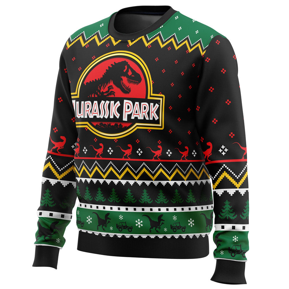 Ethics of Cloning Jurassic Park Ugly Christmas Sweater - 3XL
