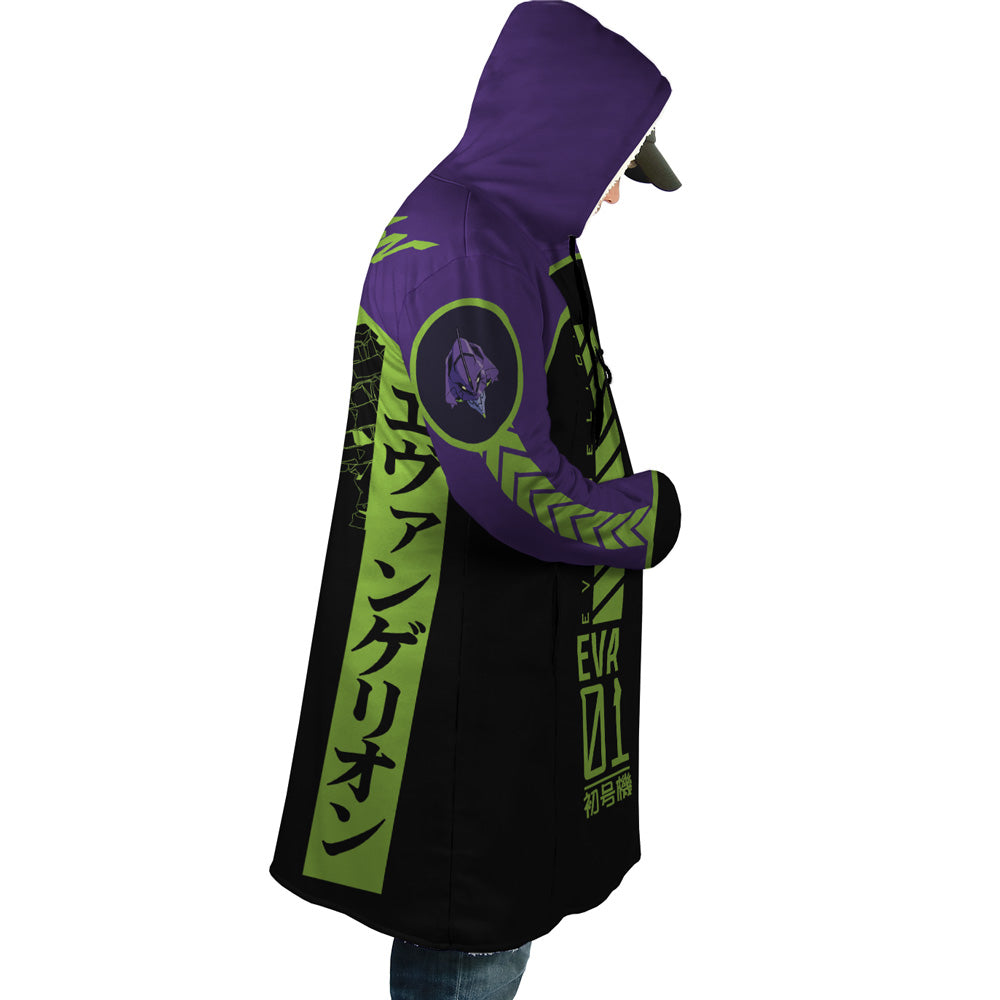 Eva 1 Neon Genesis Evangelion Hooded Cloak Coat - M