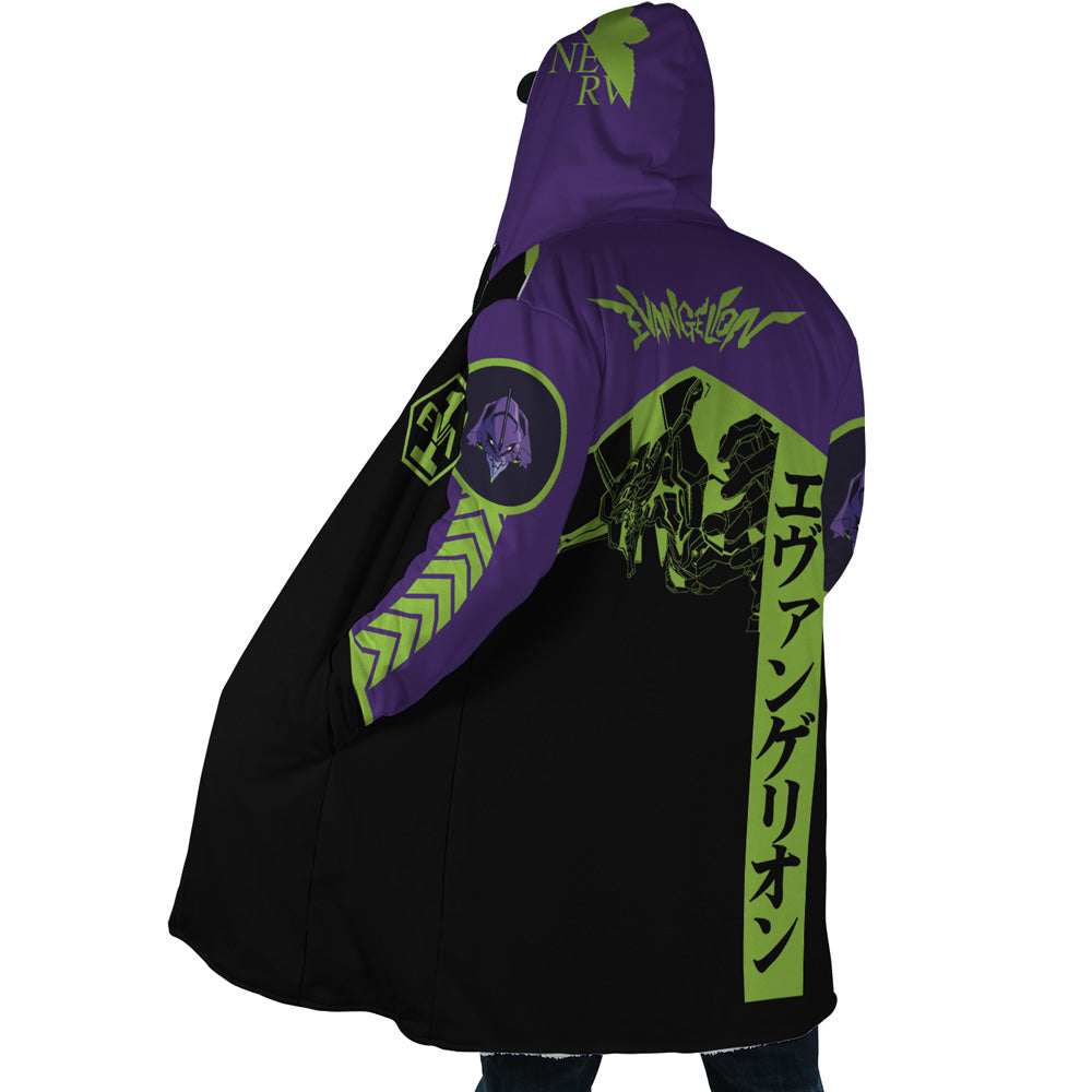 Eva 1 Neon Genesis Evangelion Hooded Cloak Coat - L