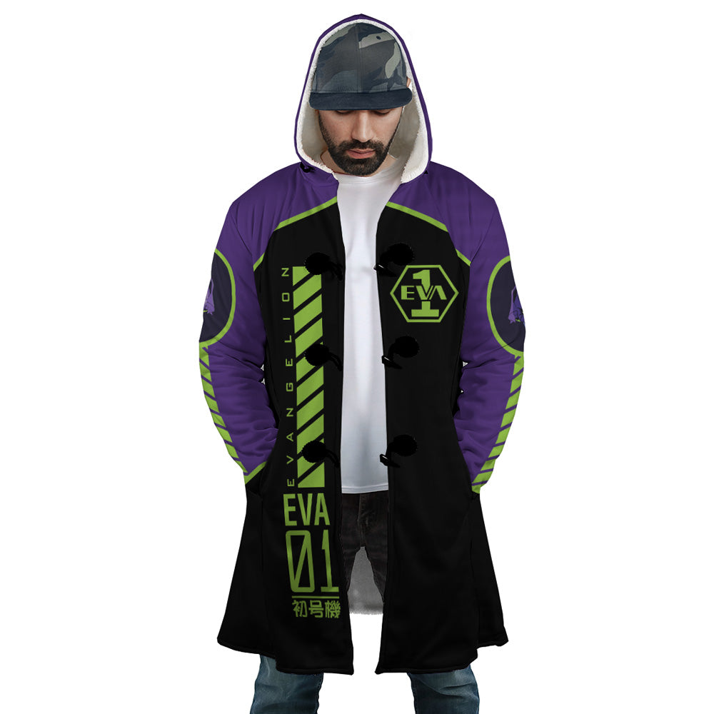 Eva 1 Neon Genesis Evangelion Hooded Cloak Coat - S