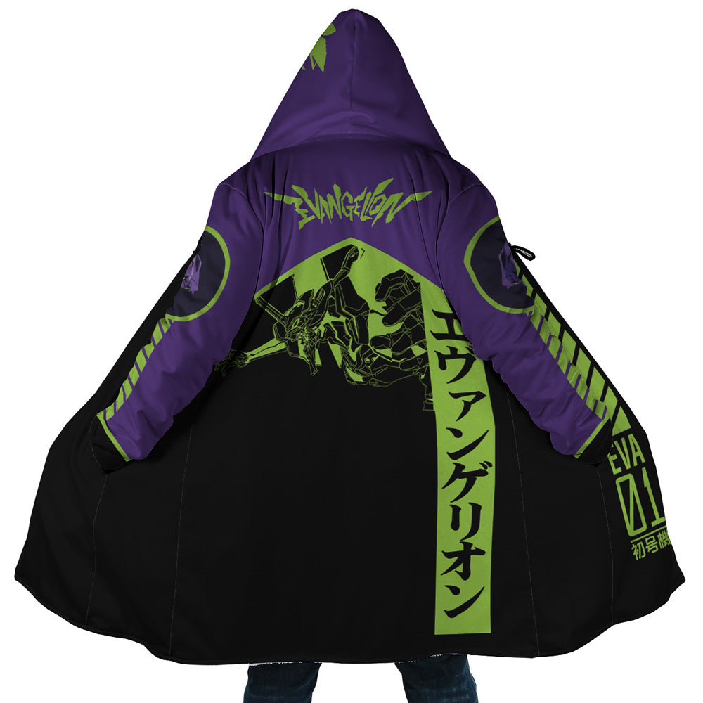 Eva 1 Neon Genesis Evangelion Hooded Cloak Coat - 5XL