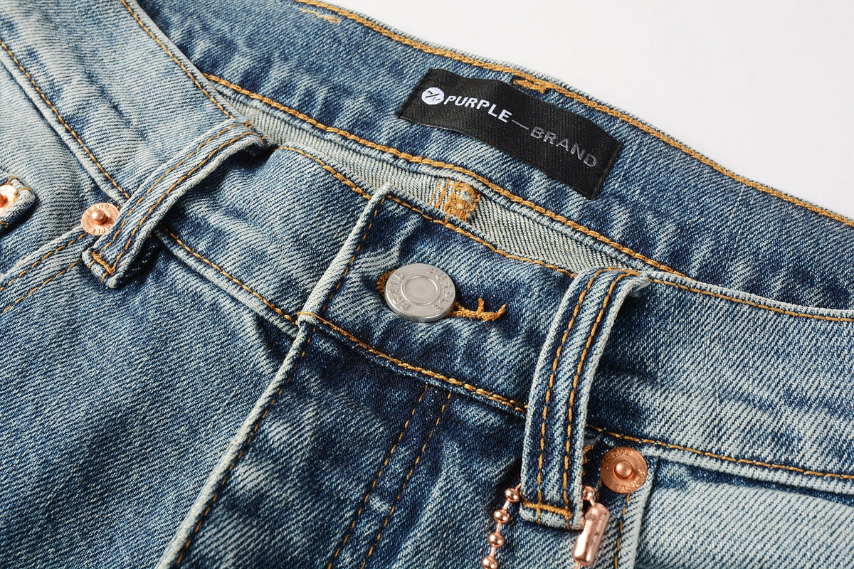 Blue Paint Distressed Jeans 9077 with VintageInspired Worn Look
