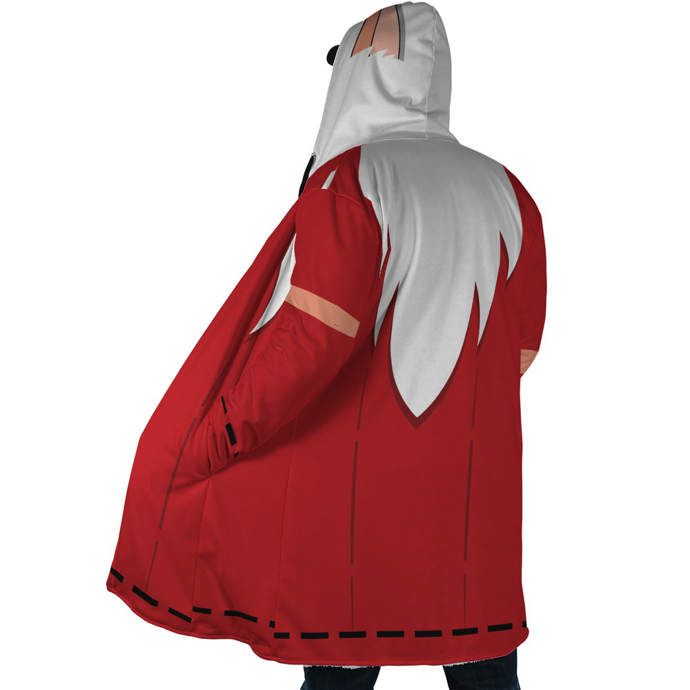 Fire Rat Robe Inuyasha Hooded Cloak Coat - L