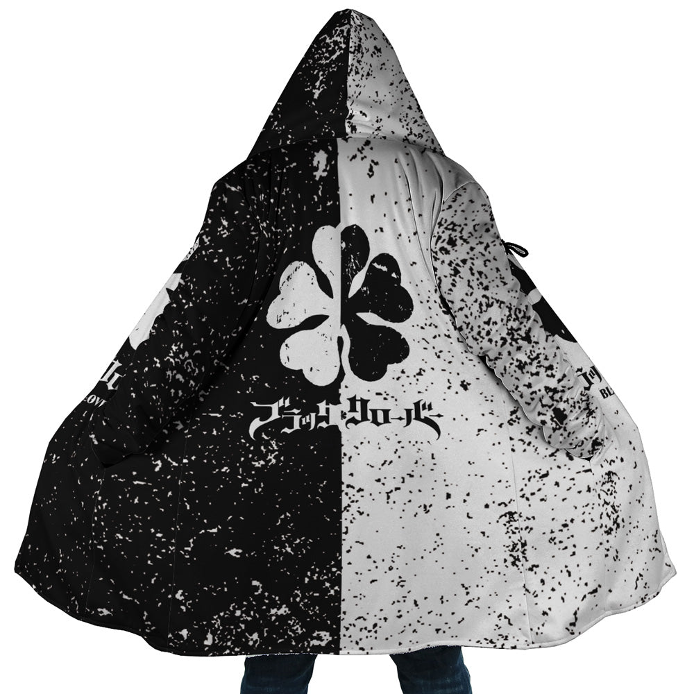 Five Leaf Black Clover Hooded Cloak Coat - Most Helpful