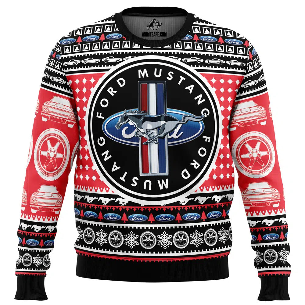 Ford Mustang Ugly Christmas Sweater - 6XL