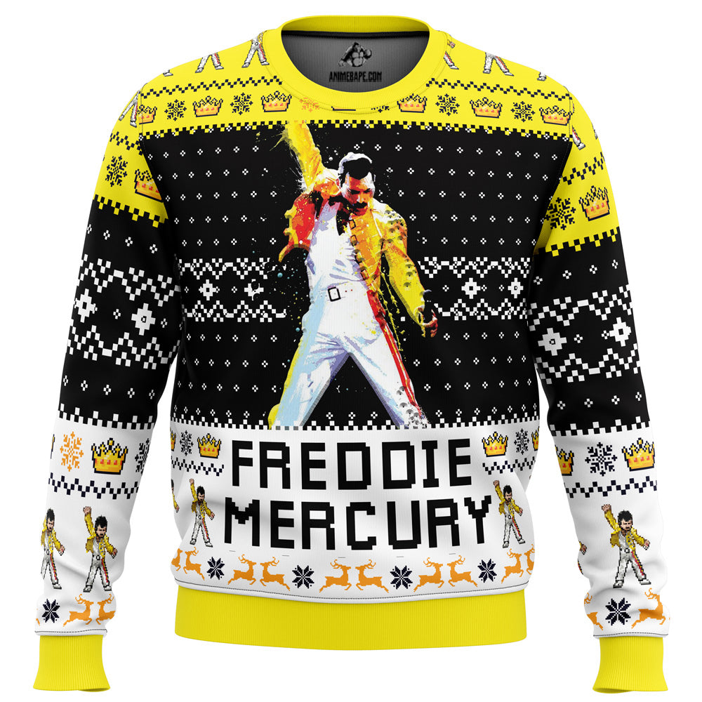 Sweater Freddie Mercury Queen Ugly Christmas - 6XL