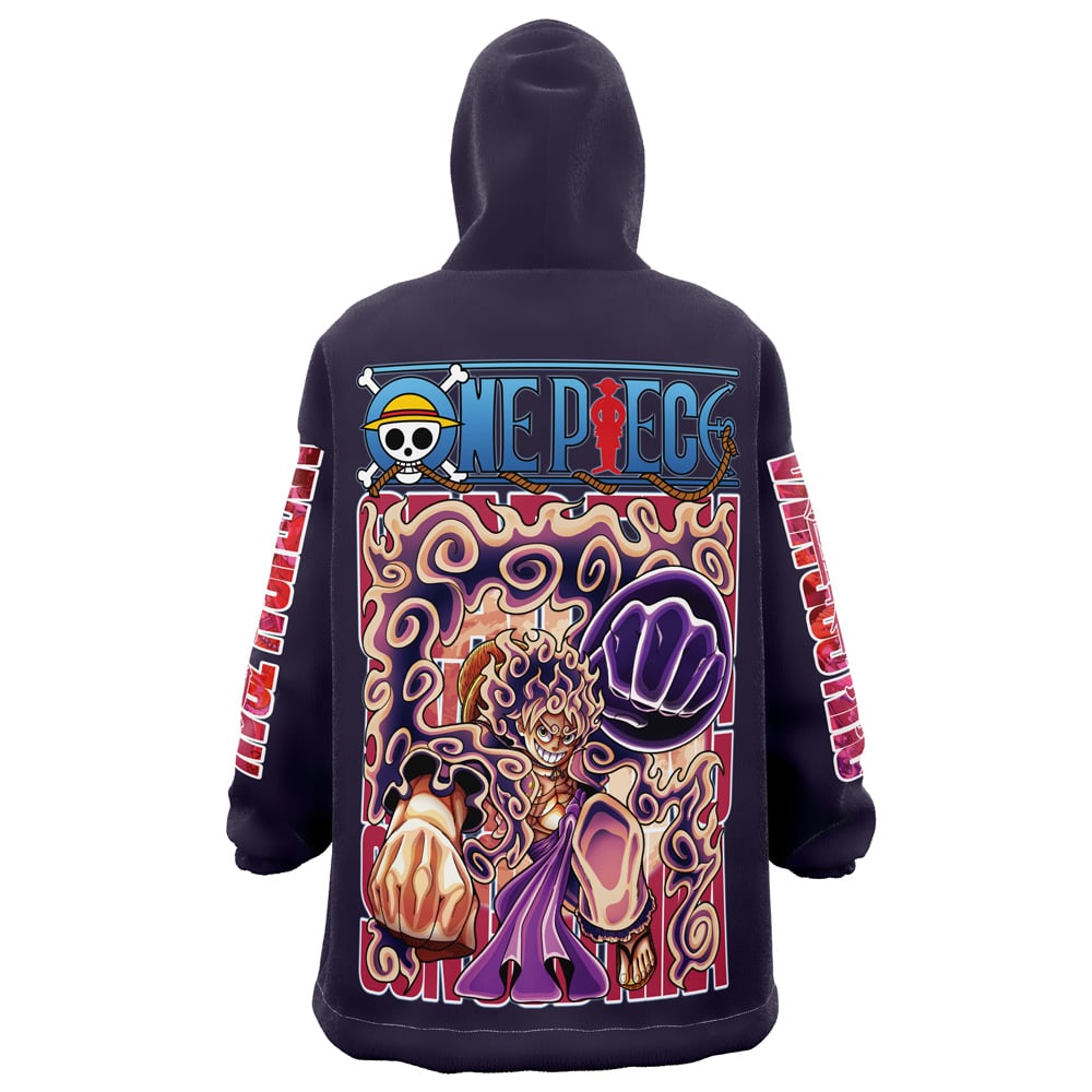 Gear 5th Luffy One Piece Streetwear Oversized Hoodie - S