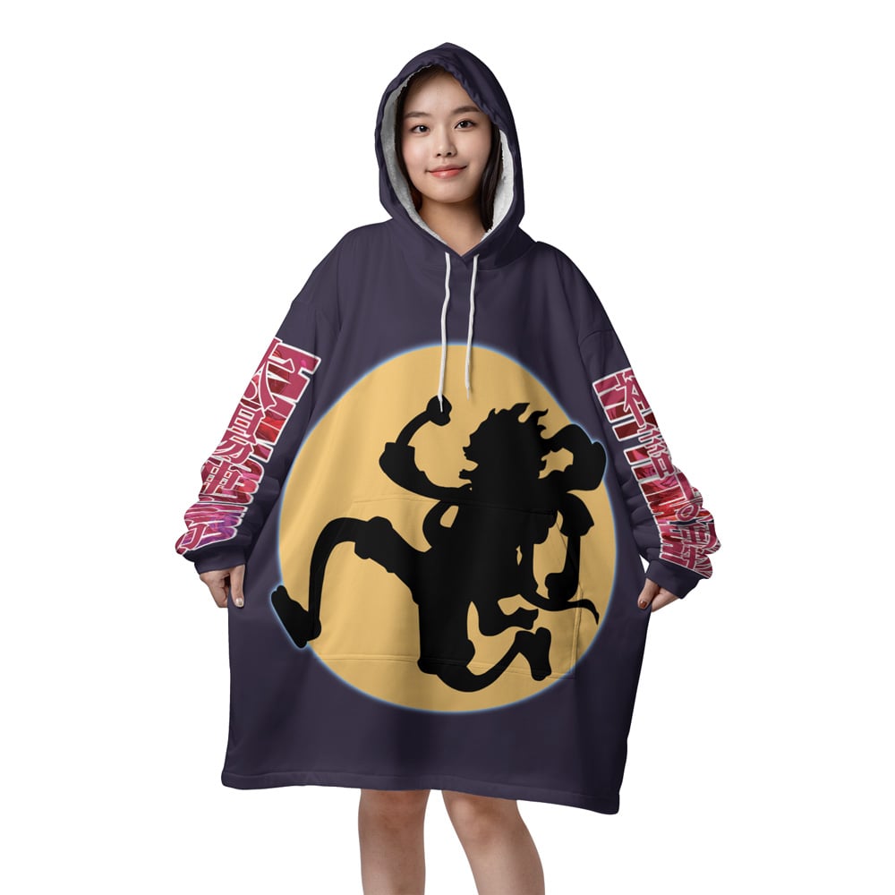 Gear 5th Luffy One Piece Streetwear Oversized Hoodie - 3XL