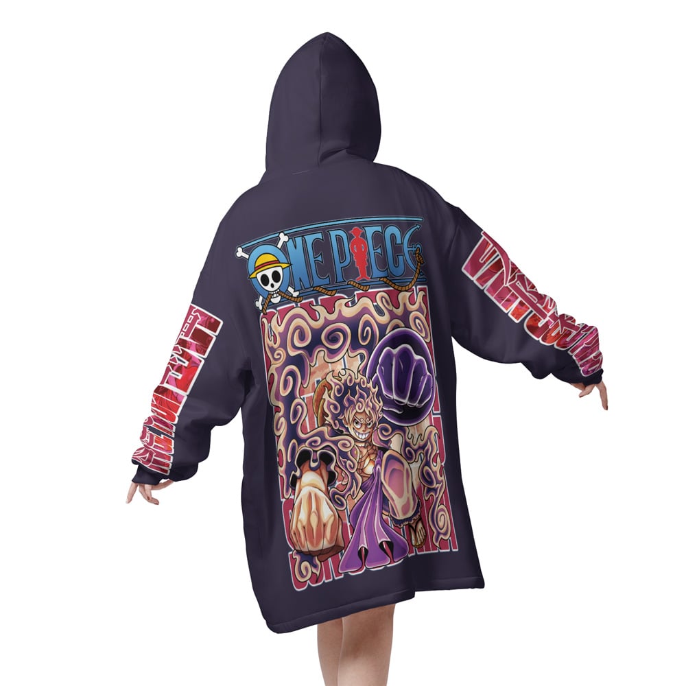 Gear 5th Luffy One Piece Streetwear Oversized Hoodie - 2XL