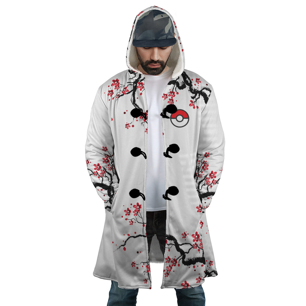 Pokemon Gengar Cherry Blossom Hooded Cloak Coat - S