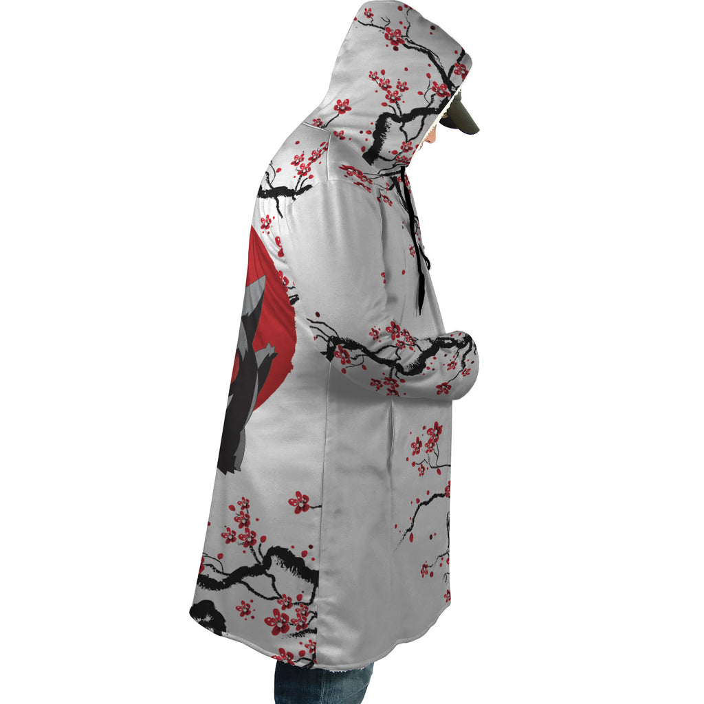 Pokemon Gengar Cherry Blossom Hooded Cloak Coat - XL