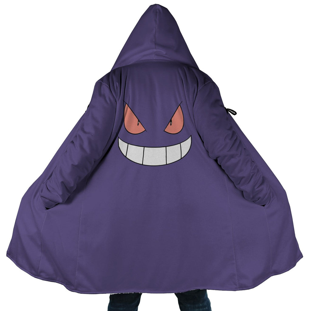 Gengar Pokemon Hooded Cloak Coats - 5XL