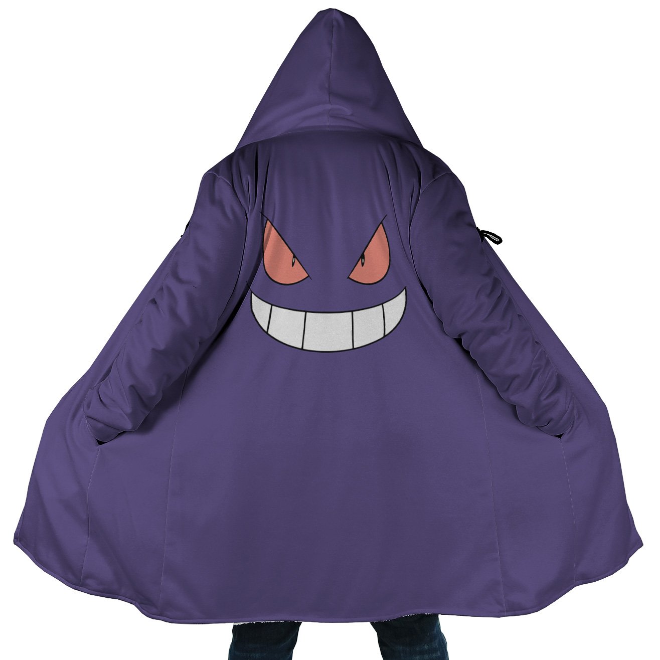 Gengar Pokemon Hooded Cloak Coats - 5XL