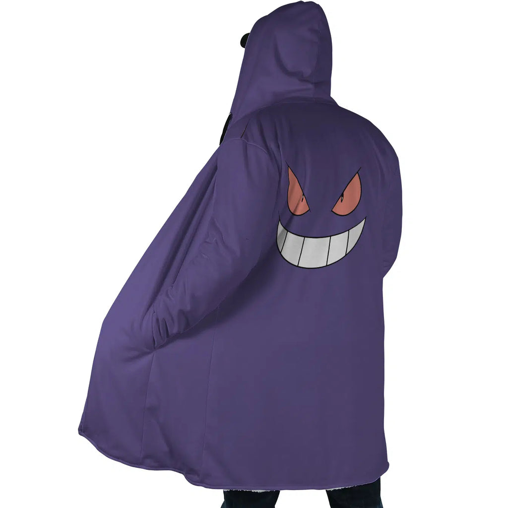 Gengar Pokemon Hooded Cloak Coats - S