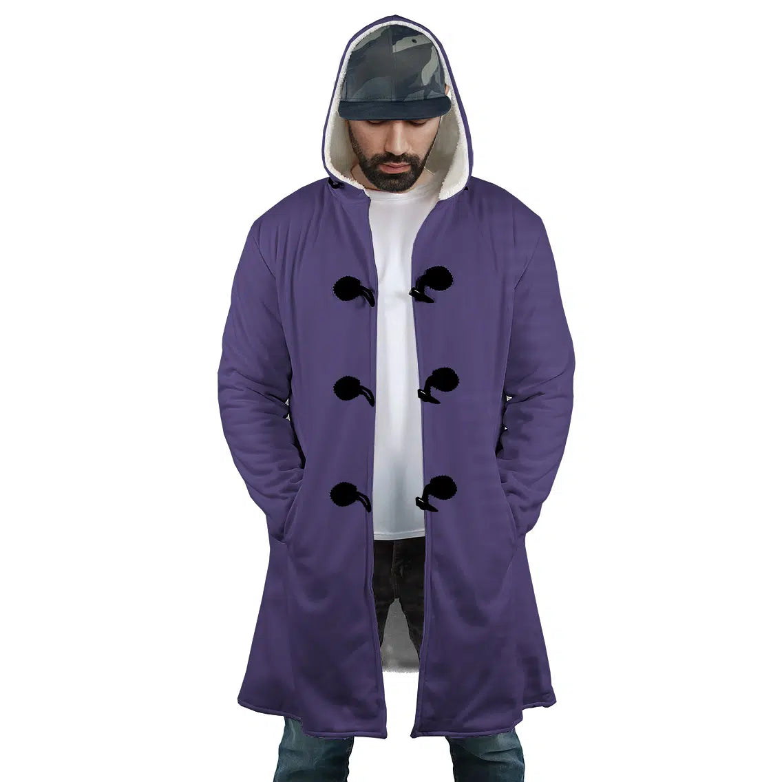 Gengar Pokemon Hooded Cloak Coats - XL