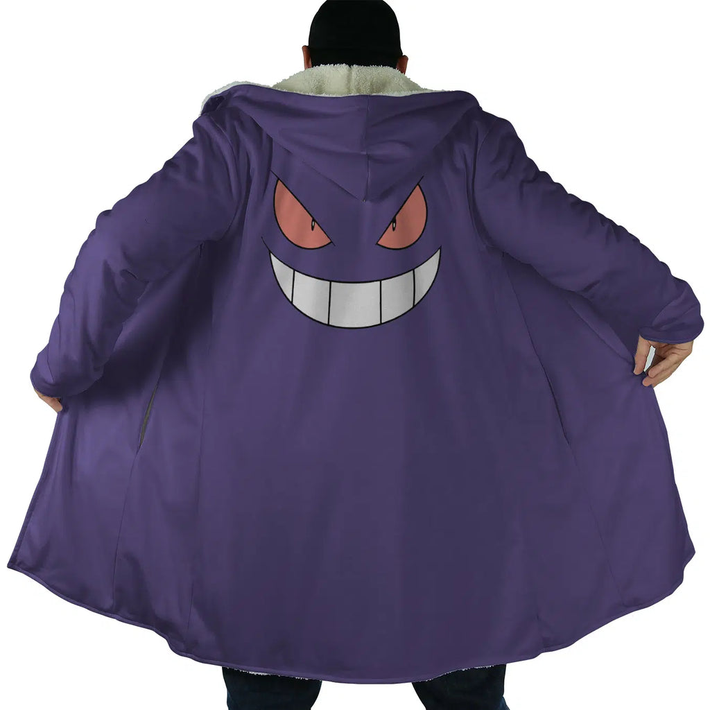 Gengar Pokemon Hooded Cloak Coats - L