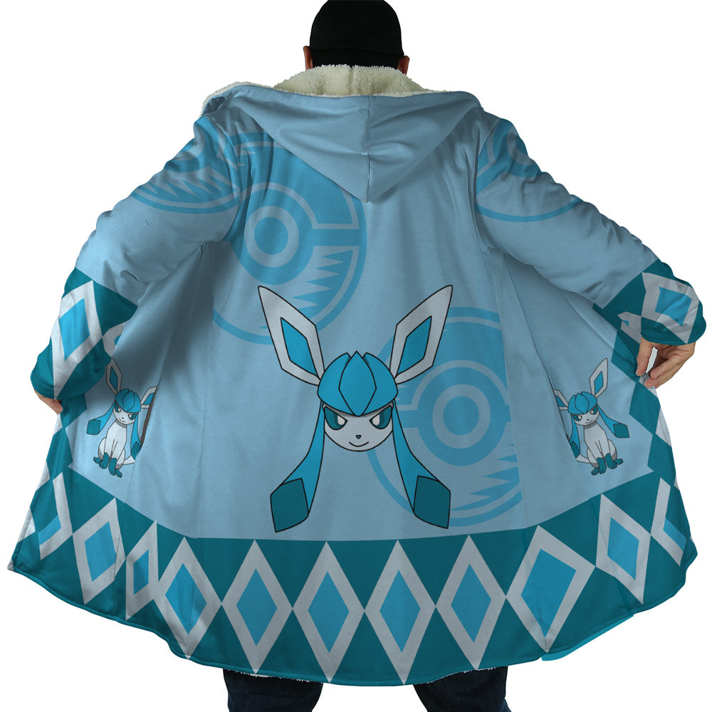Pokemon Glaceon Hooded Cloak Coat - 2XL