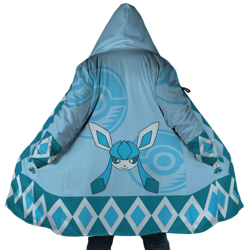 Pokemon Glaceon Hooded Cloak Coat - 3XL