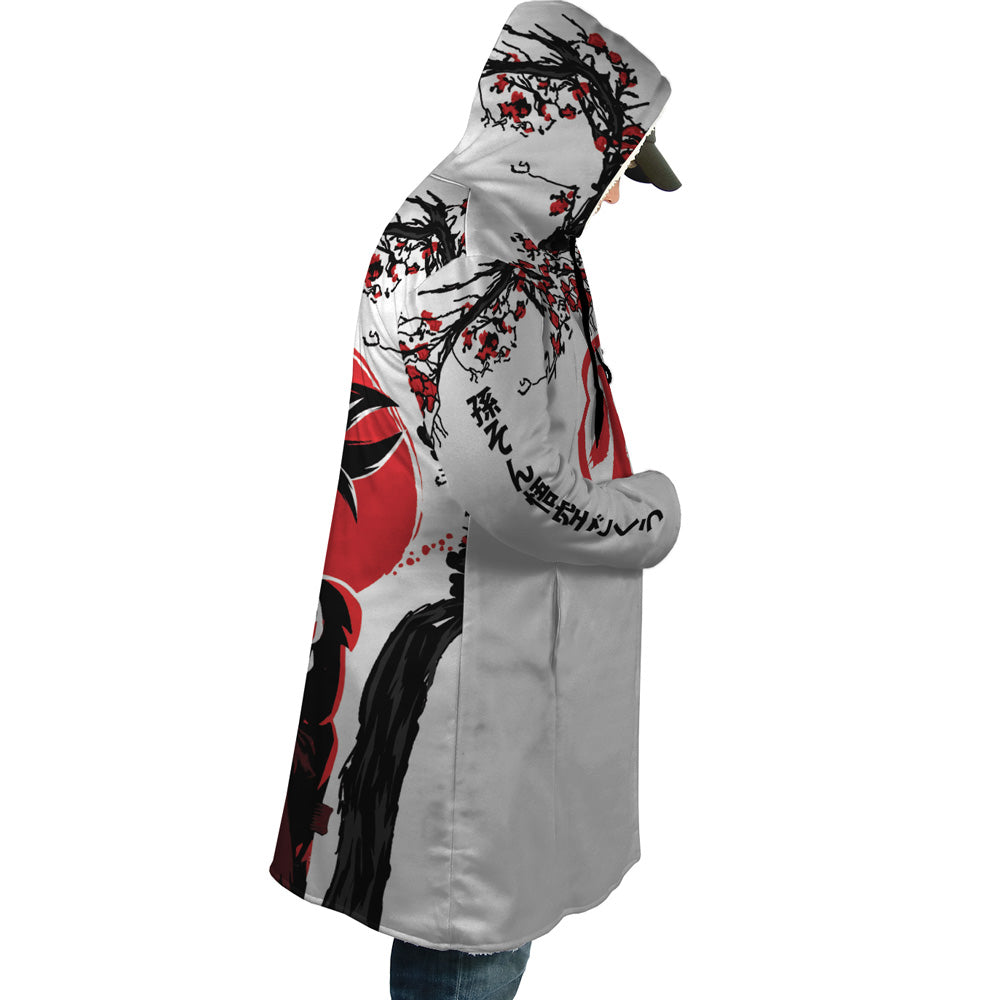 Goku Red Instinct Dragon Ball Z Hooded Cloak Coat - M